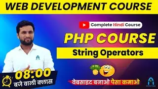 ✅PHP String Operators Tutorial in Hindi | computer teacher vacancy | php tutorial for beginners