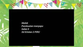 Kerajinan Tangan Membuat Sapu Lidi | Anak Kelas 5 SD