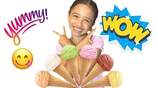 Pretend play ice cream  | guessing what kind of ice cream is?