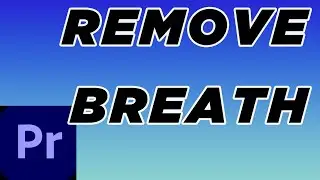 Remove Breath in Premiere Pro