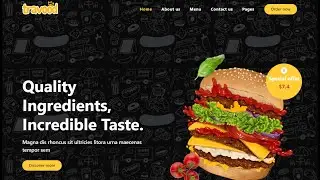 Responsive Burger Website Design Using HTML CSS Bootstra  And JavaScript