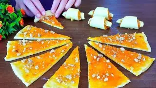РОГАЛИКИ С АБРИКОСОВОЙ НАЧИНКОЙ/ Вкуснейшие Рогалики с Джемом.