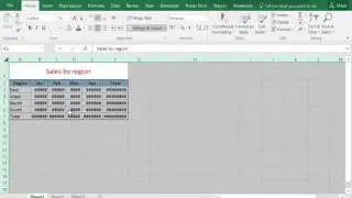Basic Excel Unit 4.6  Adjust Row Height and Column Width 2017