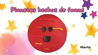 Planeta Marte en foami/ Crea planetas de foami y decora