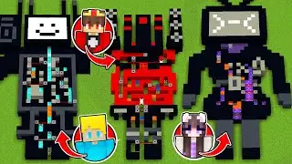 TITAN SPEAKERMAN LABYRINTH vs. TITAN TV MAN LABYRINTH vs. TV WOMAN LABYRINTH XXL in Minecraft!
