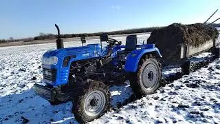 Shifeng DW244B. Везём органическое добриво на поле.