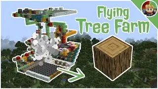 Minecraft: I Built a Flying Tree Farm in Minecraft JAVA 1.16.5+