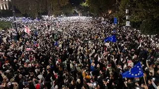 მრავალათასიანი აქცია არჩევნების ოფიციალური შედეგების გასაპროტესტებლად