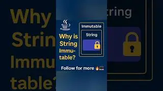 Why is String Immutable in Java? 🔒💎 | Java Interview Question