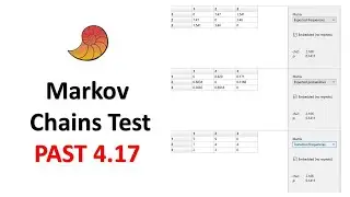How to Perform a Markov Chains Test in PAST | Matrix Data | Past 4.17