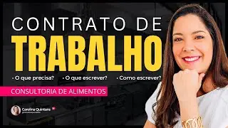 LIVE #019 - Contrato de trabalho - o quê escrever? como escrever? | Consultoria em alimentos