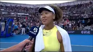 NAOMI OSAKA AFTER WINNING HER 1ST MATCH BACK AS A MOM