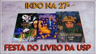 Indo comprar mangás na 27ª Festa do Livro da USP (Feira do Livro USP 26/11/2025)