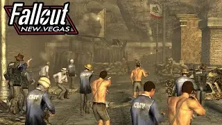 FALLOUT NEW VEGAS NPC Wars (Powder Gangers vs New California Republic)