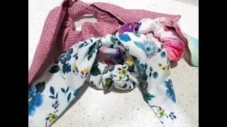 ELASTICO PER CAPELLI, SCRUNCHIE. TUTORIAL. DIY HAIR TIE