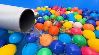 Water Marble Run Healing ASMR Spiderman Uncle