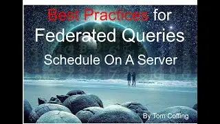 Best Practice Schedule on a Server