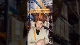 Une maman vole avec son enfant au magasin😡 
