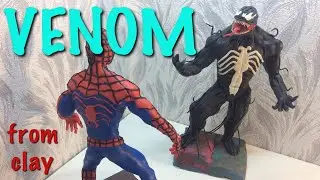 Видео лепка веном человек паук Venom  Stop Motion