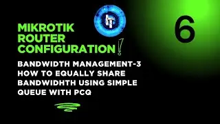 Mikrotik Router Configuration | Bandwidth Management |Video #3| Equally Bandwidth Sharing with Users