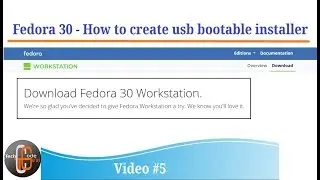 Fedora 30 How to create live usb bootable installer