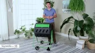 Hot Frog Mobile Dual-Chamber Compost Tumbler - Product Review Video
