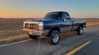 The blue truck is back on the road!