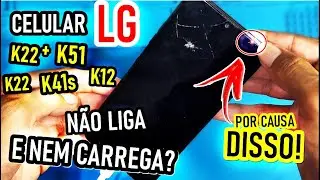 CELULAR LG não liga, só acende o led vermelho? TENTE ISSO PRIMEIRO! K22, k41s, K51s, K9, K12, K52.