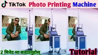 Photo Printing Machine Tiktok Editing || Tiktok New Trend | Tiktok Photo in Wall Painting