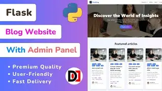 Flask Blogging Website with Admin Panel - DevDuniya | Flask Project with Admin Panel