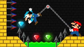 Mario Watergirl and Fireboy Hot vs Cold Challenge (Part 57)