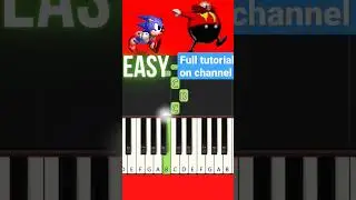 Sonic 2 Boss Theme EASY piano tutorial