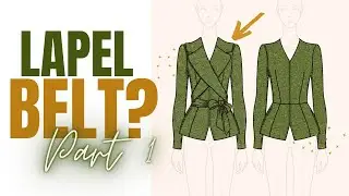 Making a jacket with a DETACHABLE LAPEL COLLAR BELT! - THISISKACHI DIY