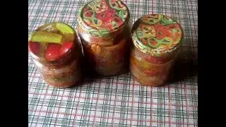 Овощной салат на зиму (видеорецепт)
