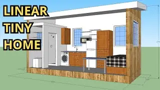 TINY HOUSE DESIGN REVIEW  LINEAR TINY HOME 2,4 x 6 meter