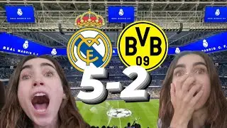 NOCHE MÁGICA de CHAMPIONS Real Madrid 5-2 Dortmund en el Santiago Bernabeu 💜  REACCIÓN MADRIDISTA