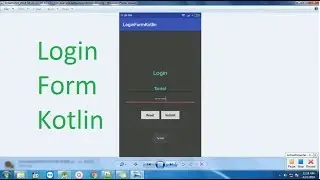 Android Studio login page UI design in android Kotlin android login screen design 