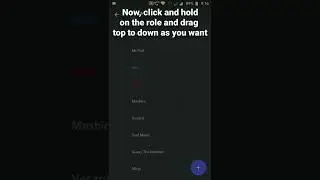 How to Sort roles in Discord Mobile 