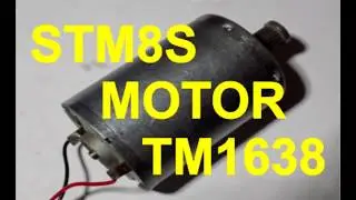 STM8S motor control and display TM1638