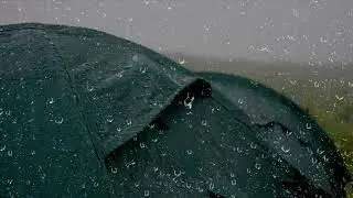 Regengeräusche zum Einschlafen - 8 Stunden Regen und Donner auf Zelt zum Schlafen und Entspannen