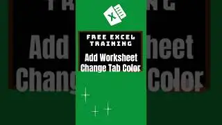 Excel Bites - Section 1: Add Worksheet (#20) - #shorts