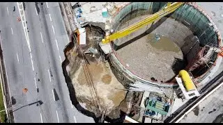 Olha o buracão que o Tatuzão fez na marginal