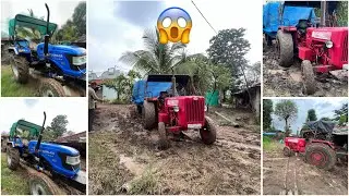 आज ये क्या हो गया अचानक से || Mahindr 585 Di fas गया mittee main With fully loaded Trolley 😱🔥:part 1