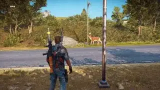 Just Cause 3 Deer Stuck On A Lamp Post