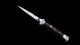 Stilleto Knife | Field-Tested | Damascus Steel