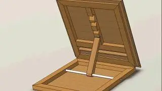 DIY desktop easel drawings with dimensions