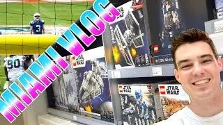 Another $400 day at the LEGO Store + MIAMI for NFL game! (MandR Vlog)