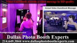 Video Guestbook option from Dallas Photo Booth Experts
