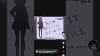 YT doesn't have a picture option so I screen recorded it lol. New outfit this Friday! #vtuber