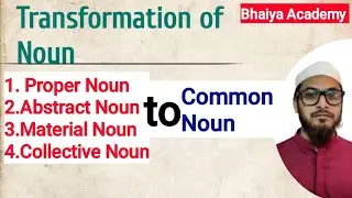 Transformation of Noun || Basic English grammar course for beginners in Bangla tutorial